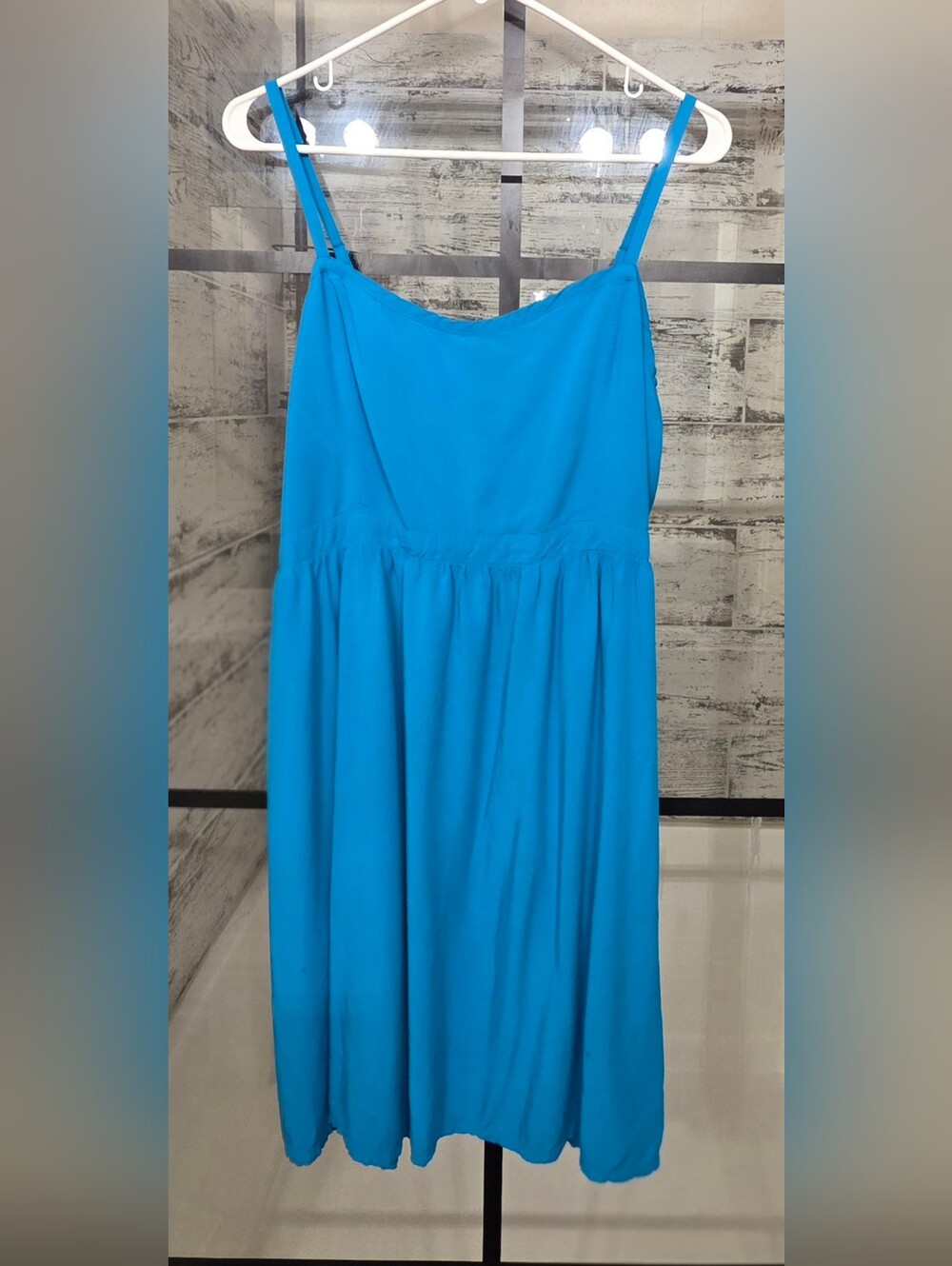 Fit & Flare Cross-Back Mini Cami Dress